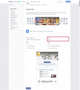 Page Pluginの設定画面