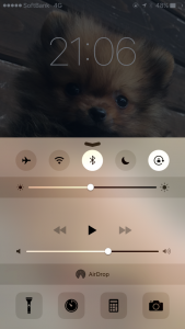 iPhoneコントロールパネル